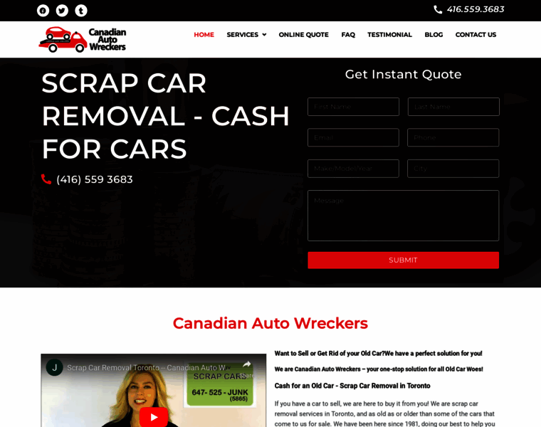 Canadianautowreckers.ca thumbnail