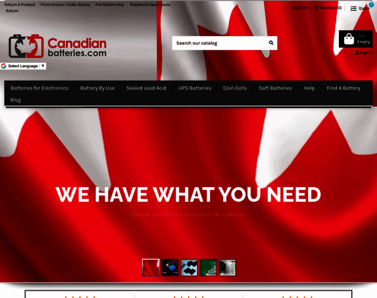 Canadianbatteries.com thumbnail