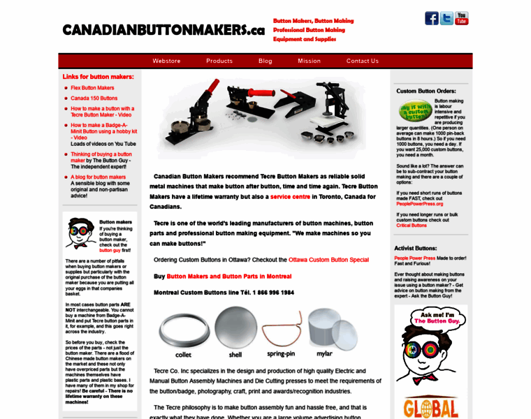 Canadianbuttonmakers.ca thumbnail