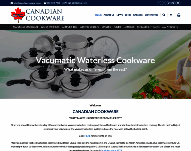 Canadiancookware.com thumbnail