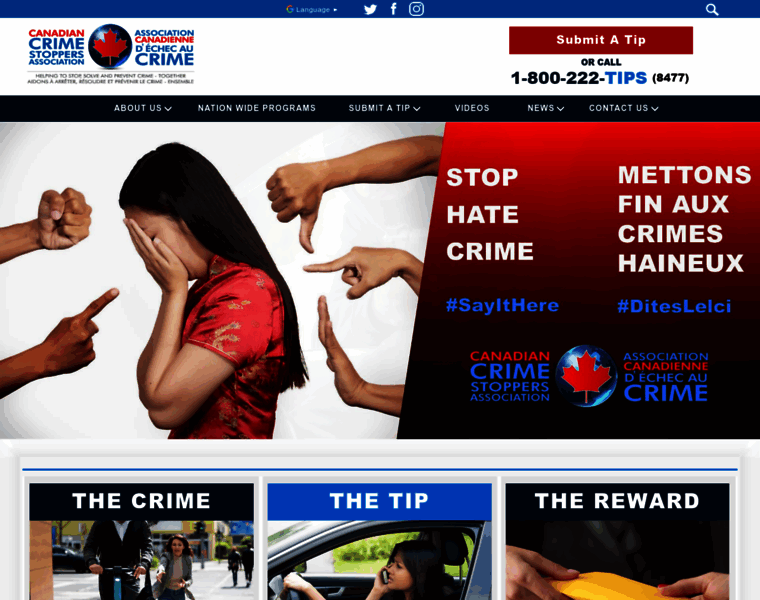 Canadiancrimestoppers.org thumbnail