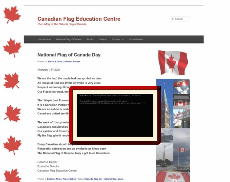 Canadianflageducationcentre.ca thumbnail