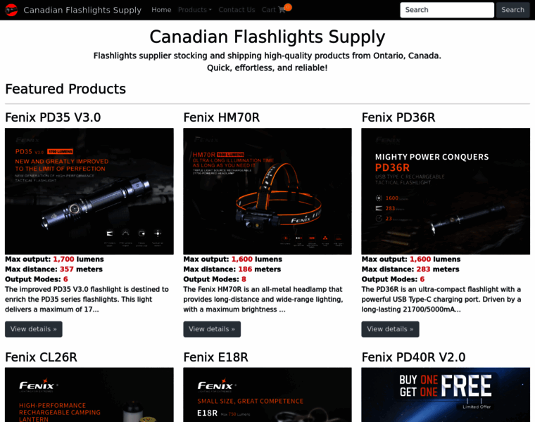 Canadianflashlightssupply.com thumbnail
