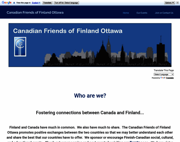 Canadianfriendsoffinland.ca thumbnail