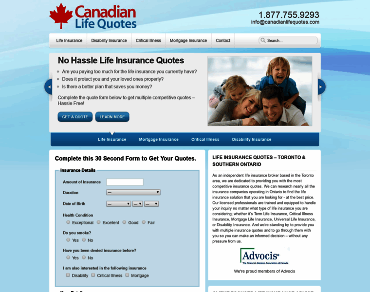 Canadianlifequotes.com thumbnail