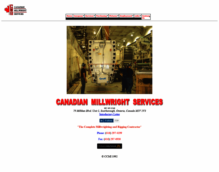 Canadianmillwrightservices.com thumbnail
