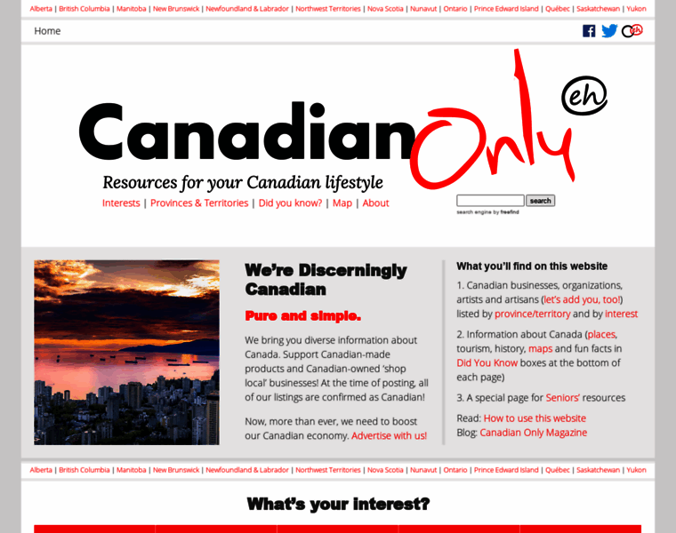Canadianonly.ca thumbnail