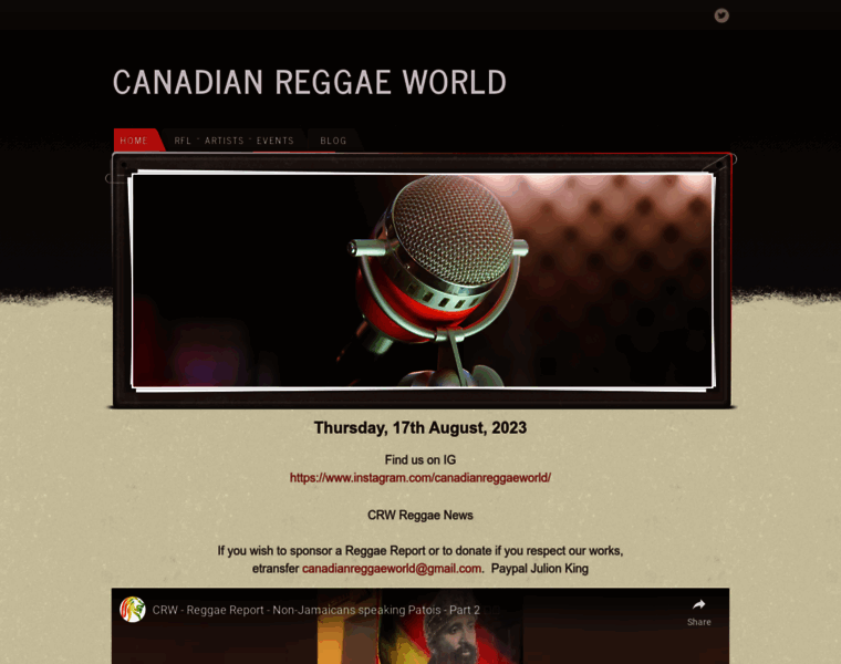 Canadianreggaeworld.com thumbnail