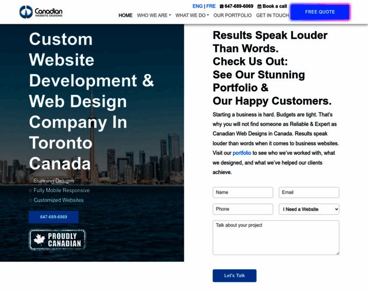 Canadianwebdesigns.ca thumbnail