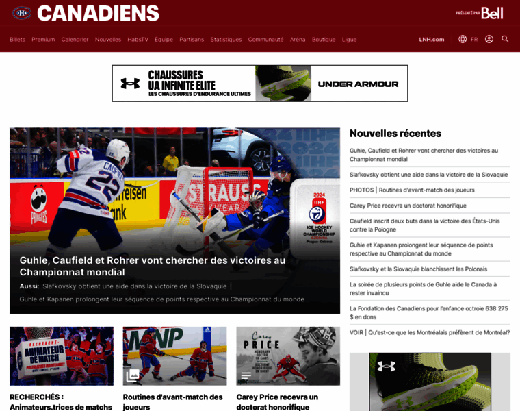 Canadiens.com thumbnail