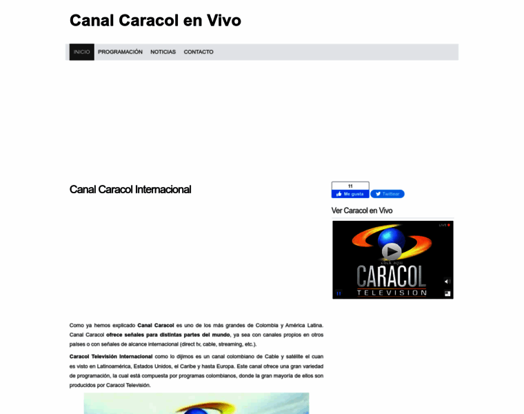 Canalcaracolenvivo.com.co thumbnail