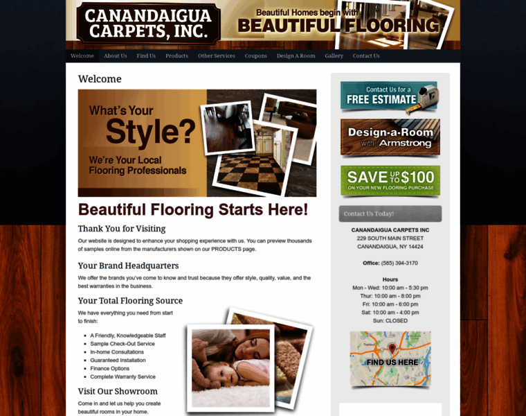 Canandaiguacarpets.com thumbnail