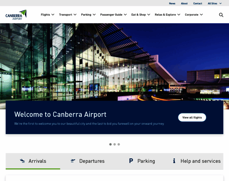 Canberraairport.com.au thumbnail