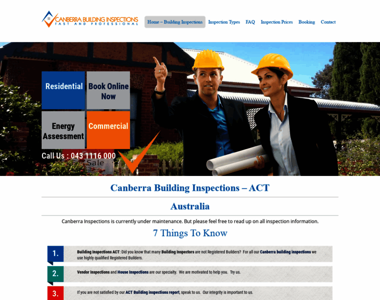 Canberrainspections.com.au thumbnail