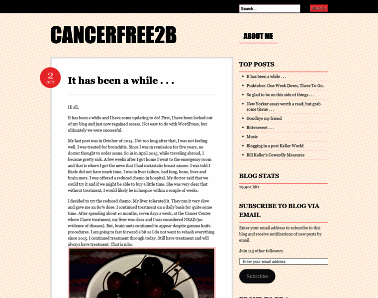Cancerfree2b.com thumbnail