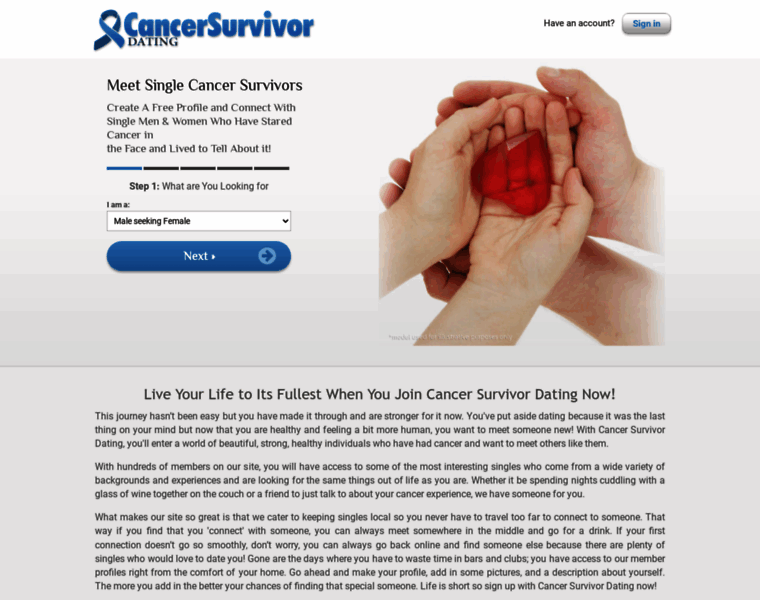 Cancersurvivordating.com thumbnail