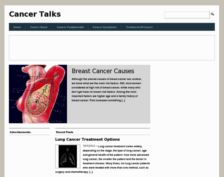 Cancertalks.org thumbnail