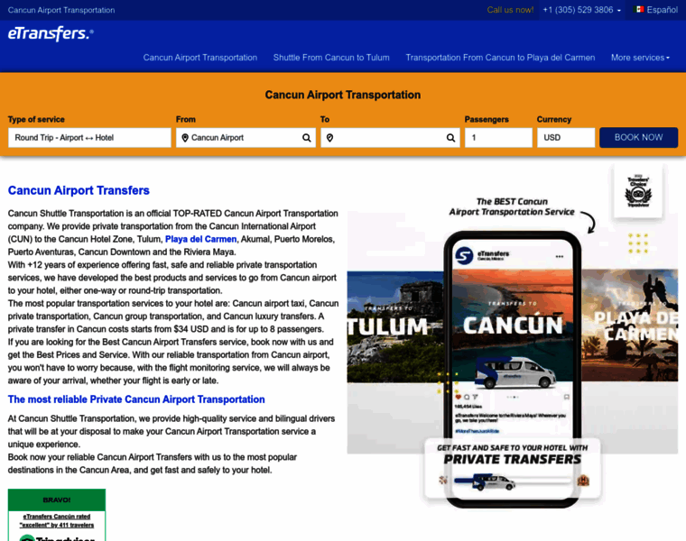 Cancun-shuttle-transportation.com thumbnail