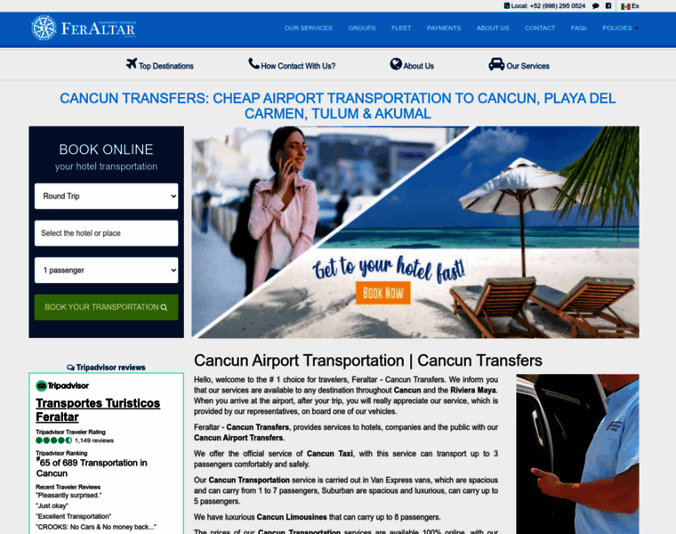 Cancun-transfers.net thumbnail