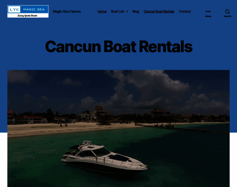 Cancunboatrentals.com thumbnail