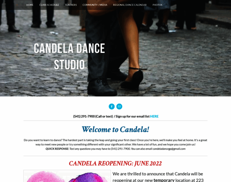 Candeladancestudio.com thumbnail