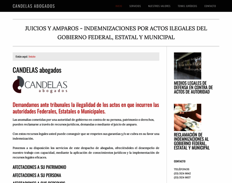 Candelas-abogados.com thumbnail
