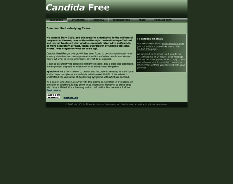 Candidafree.net thumbnail