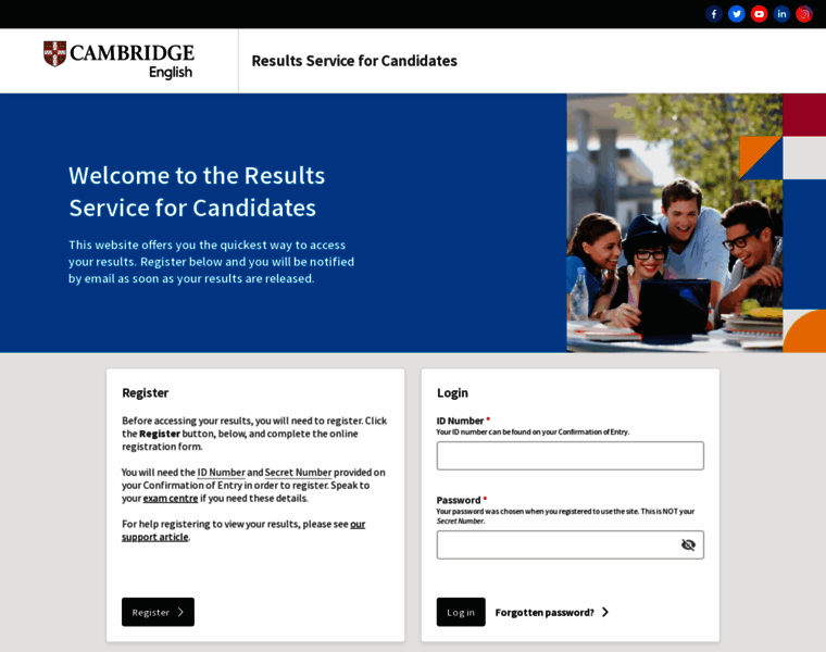 Candidates.cambridgeenglish.org thumbnail