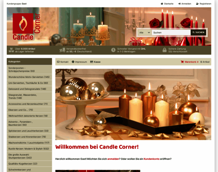 Candlecorner.de thumbnail