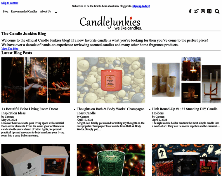 Candlejunkies.com thumbnail