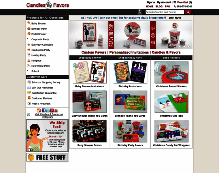 Candlesandfavors.com thumbnail