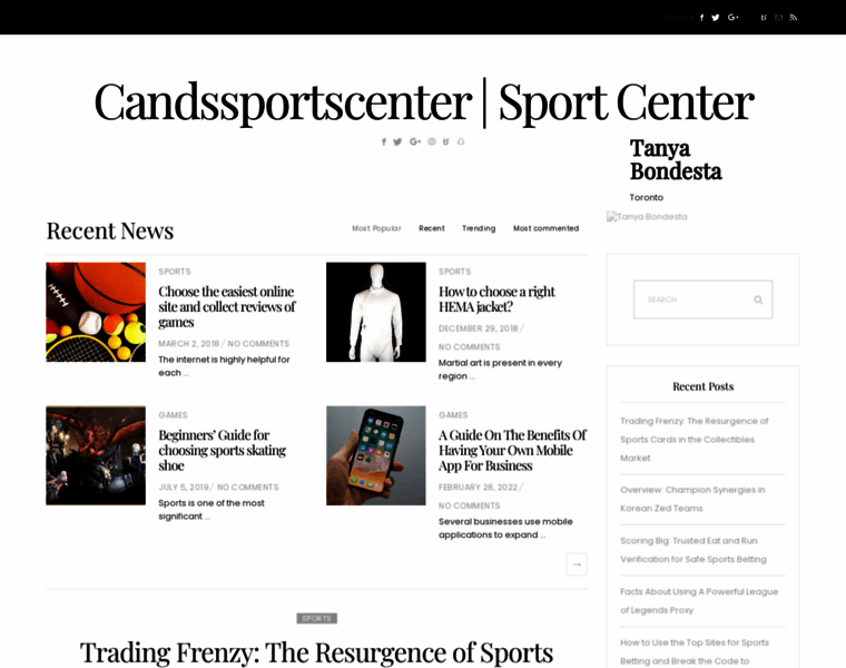 Candssportscenter.com thumbnail