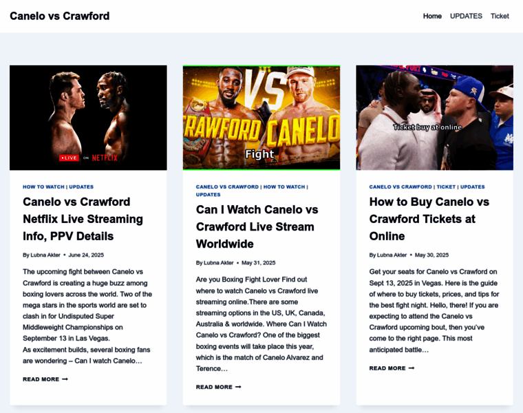 Canelovscrawfordinfo.com thumbnail Canelovscrawfordinfo.com thumbnail