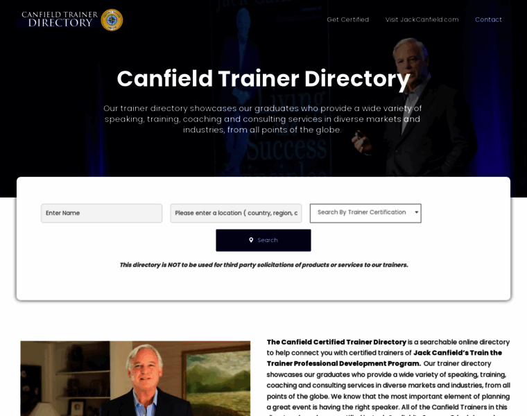 Canfieldtrainerdirectory.com thumbnail