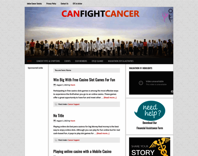 Canfightcancer.com thumbnail