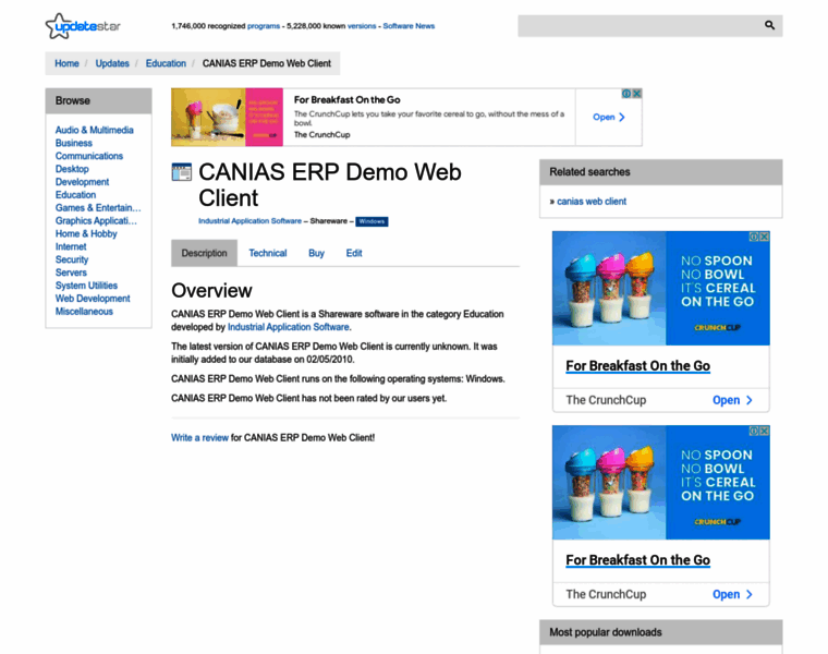 Canias-erp-demo-web-client.updatestar.com thumbnail