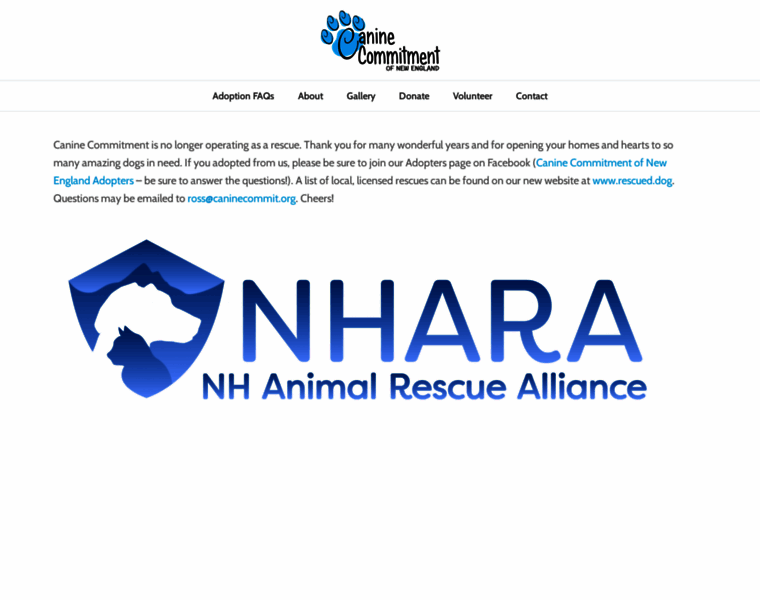 Caninecommit.org thumbnail
