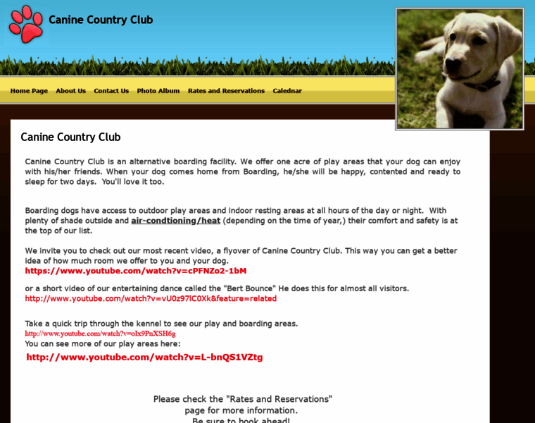 Caninecountryclub.biz thumbnail