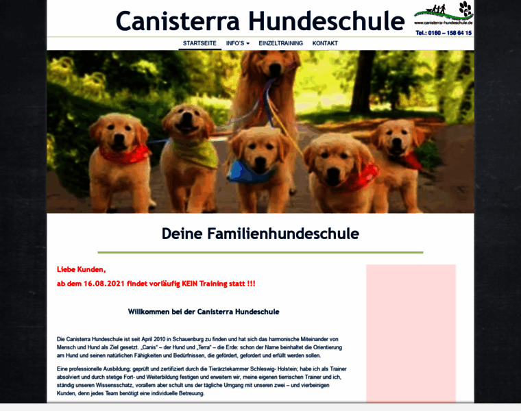 Canisterra-hundeschule.de thumbnail