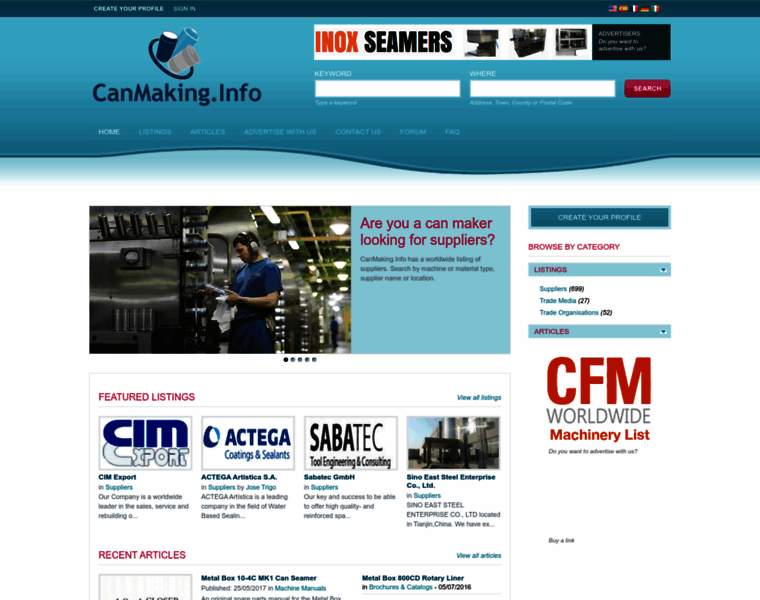 Canmaking.info thumbnail