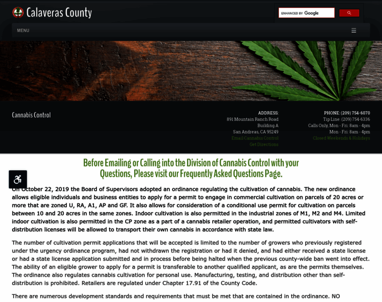 Cannabis.calaverasgov.us thumbnail