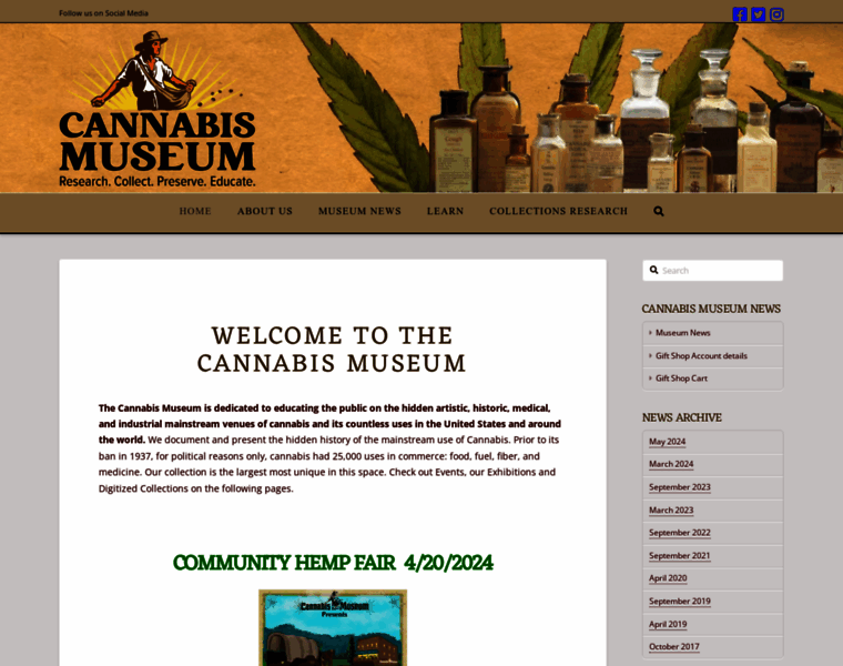Cannabismuseum.com thumbnail