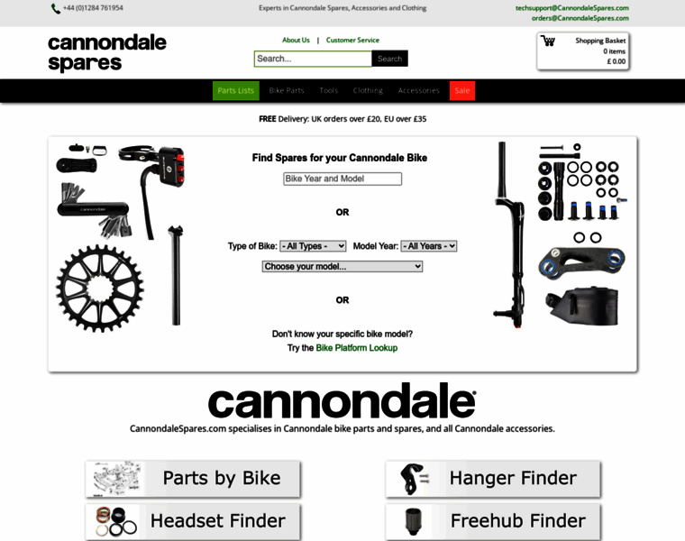 Cannondalespares.com thumbnail