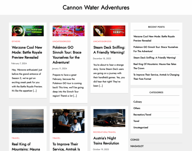 Cannonwateradventures.com thumbnail