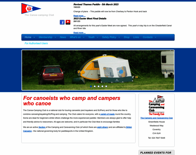 Canoecampingclub.co.uk thumbnail