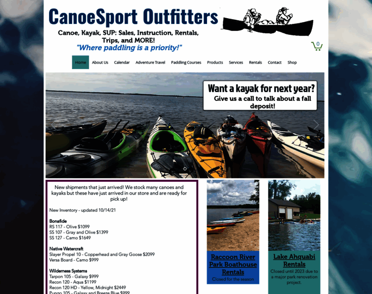 Canoesportoutfitters.com thumbnail