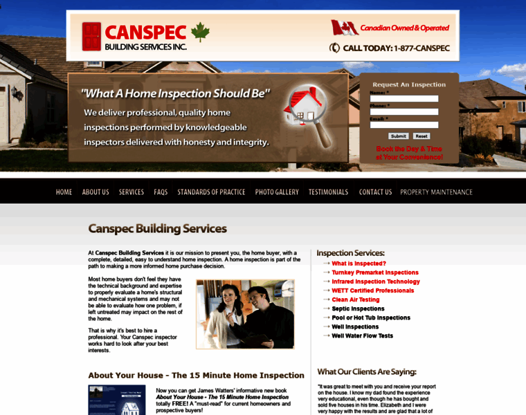 Canspechome.com thumbnail