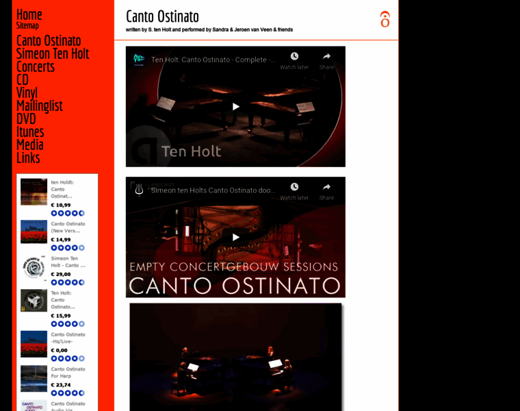 Canto-ostinato.com thumbnail