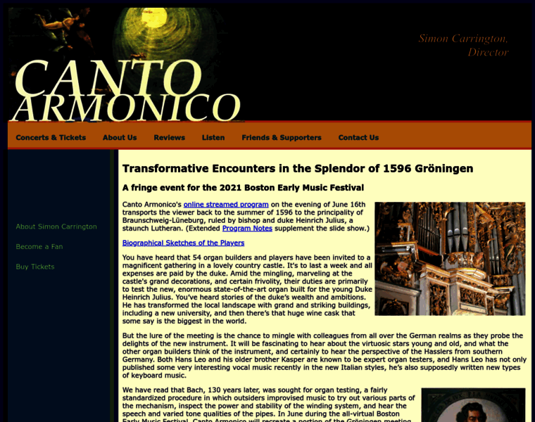 Cantoarmonico.org thumbnail