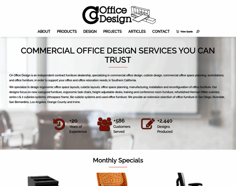 Caofficedesign.com thumbnail